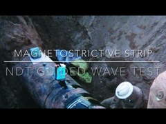 NDT 誘導波試験用の磁気圧縮センサーストライプ