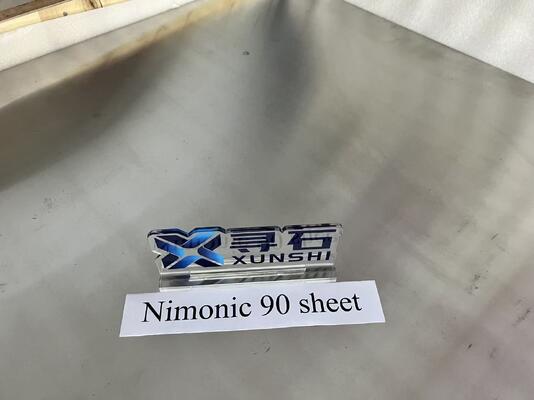 Nimonic 90 冷間圧延プレート、最高 920°C の温度で使用可能 UNS N07090 Werkstoff Number 2.4632